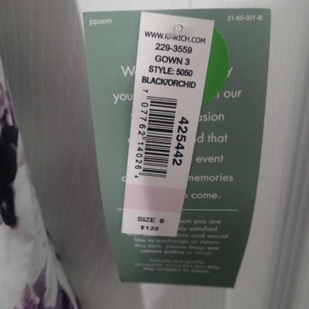 NWT floral hi-low 3/4 sleeve dress - Picture 5 of 7